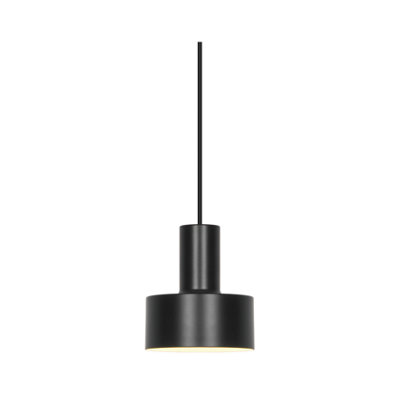 Nordlux Matis Metal Pendant Light Perforated Shade Black,mains from B&Q