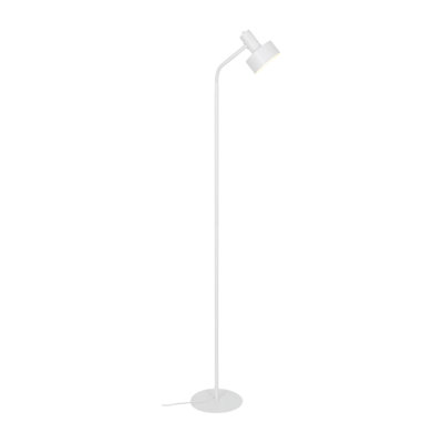 Nordlux Matis Metal Floor Lamp Perforated Shade White,mains from B&Q