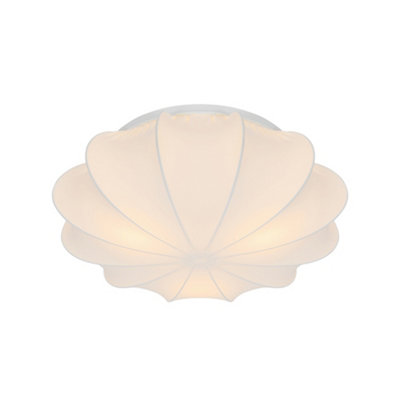 Nordlux Aeron Ceiling Light, White, Ø 60 Cm, Fabric, E27 - Image 5
