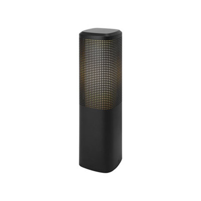 Nordlux Sidara Outdoor Garden Post Black Aluminium E27 Coastal/marine SafeMains PoweredIp44 from B&Q