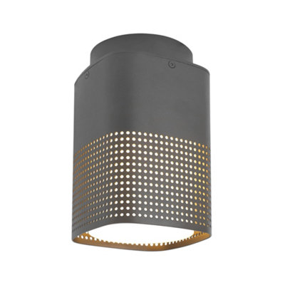 Nordlux Sidara Outdoor Ceiling Light Black Aluminium E27 Coastal/marine SafeMains PoweredIp54 from B&Q