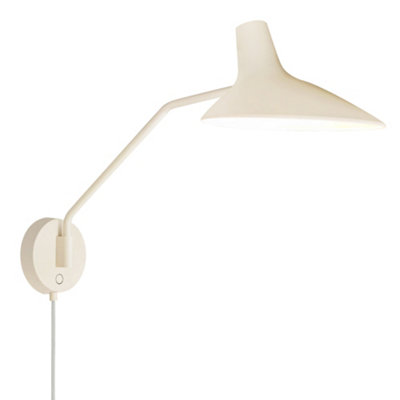 Nordlux Darci Indoor Wall Light Sanded Metal Sensor E14 Touch SwitchPlug In Or Mains Powered Ip20 from B&Q