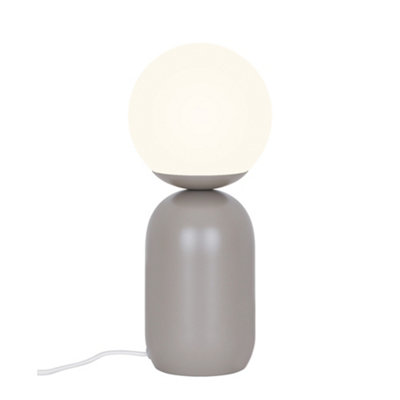 Nordlux Brown Notti Indoor Table Lamp Metal E14 Hand Blown Glass - Mains Powered, Ip20 B&Q
