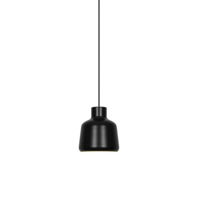 Nordlux Louella Indoor Pendant Light Black Metal E27 White InnerMains PoweredIp20 from B&Q