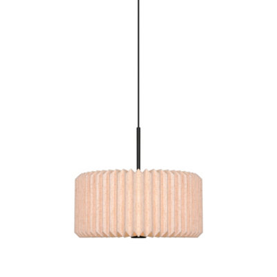 Nordlux Vivienne Indoor Pendant Light Black Textile E27 DiffusedMains PoweredIp20 from B&Q