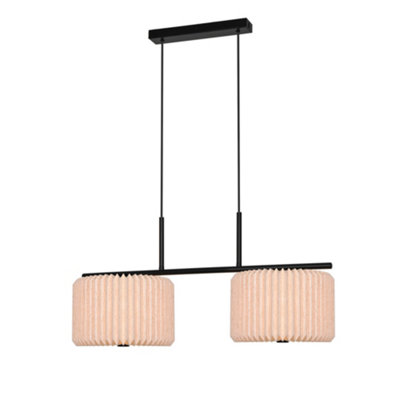 Nordlux Vivienne Indoor Pendant Light Black Textile E27 DiffusedMains PoweredIp20 from B&Q