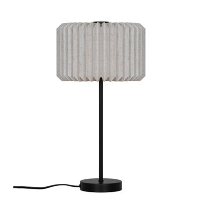 Nordlux Vivienne Table Lamp Black With Shade Paper And Linen Fabric - Image 4