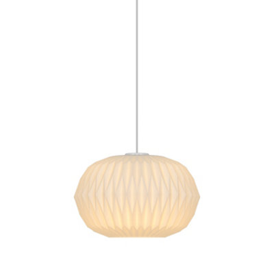 Nordlux Aviana Indoor Pendant Light White Glass E27 DiffusedMains PoweredIp20 from B&Q