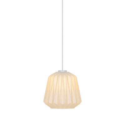 Nordlux Elbie Indoor Pendant Light White Glass E27 DiffusedMains PoweredIp20 from B&Q
