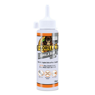 Clear Gorilla Glue 170Ml - 6 Pack - Strong, Waterproof Clear Adhesive For Wood & Metal 5704947006051 - Image 3