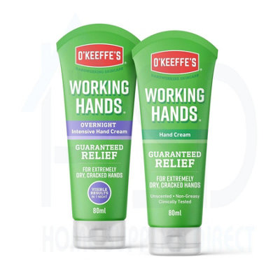 O'keeffe's Skincare SetWorking Hands 80Ml + Working Hands Overnight 80Ml from B&Q