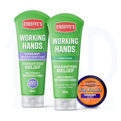 B&Q -  Skincare SetWorking Hands 80Ml + Working Hands Overnight 80Ml + Lip Repair Overnight 7G - Image 3