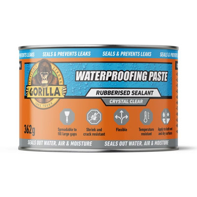 B&Q -  Waterproofing Paste (Clear)100% Waterproof Flexible Gap-Filling Sealant For CracksHoles & Repairs - Image 3