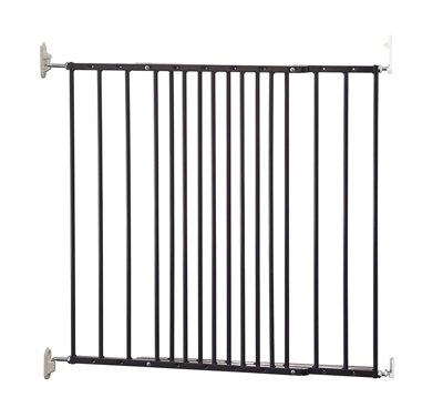 Safetots Extending Metal Screw Fit Baby Stair GateBlack62.5Cm106.8CmSafety Gate For ToddlerSafety Barrier For Baby from B&Q