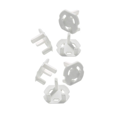 Babydan White Socket Safety CoverPack Of 6 from B&Q