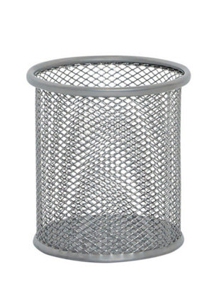 Q-Connect Mesh Pen Pot Silver KF00846 KF00846 - Image 5
