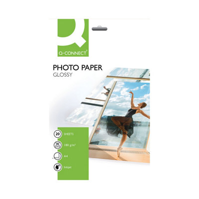 Q-Connect A4 Gloss Photo Paper 180gsm (20 Pack) KF01103 - Image 6