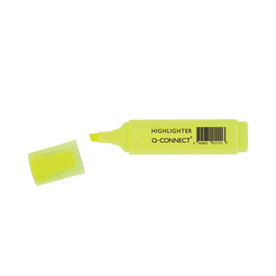 Q-Connect Yellow Highlighter Pen (Pack Of 10)Kf01111 from B&Q