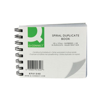 Q-Connect  Feint Ruled Wirebound Duplicate Book 102x127mm Ref  - Image 3