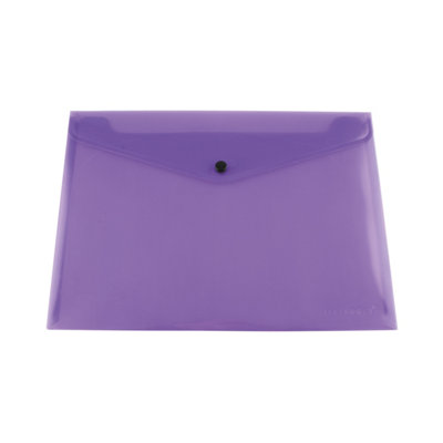 Q-Connect  Polypropylene Document Folder A4 Purple Pk 12-  - Image 5