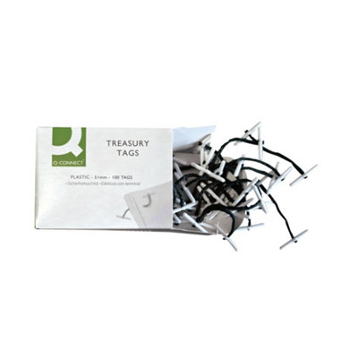 Q-Connect  Plastic Treasury Tag Green 51mm (Pack of 100) Ref  - Image 4