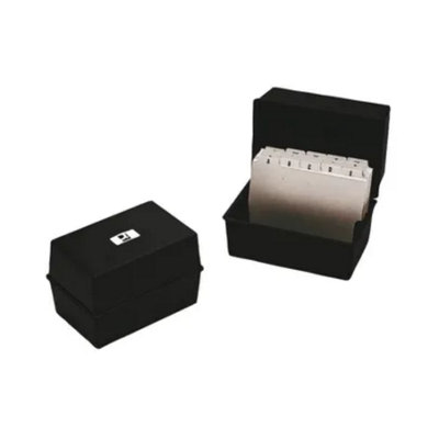 B&Q -  Card Index Box 127X76mm Black - Image 4