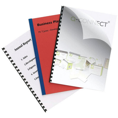 Q-Connect KF24011 Clear Binding Covers A4 PVC 100 Per Pack Lot of 2 Packs - Image 6