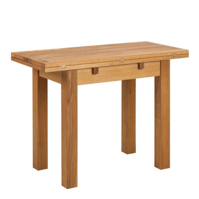 B&Q -  Kenley Extending Dining Table In Oak 45-90Cm