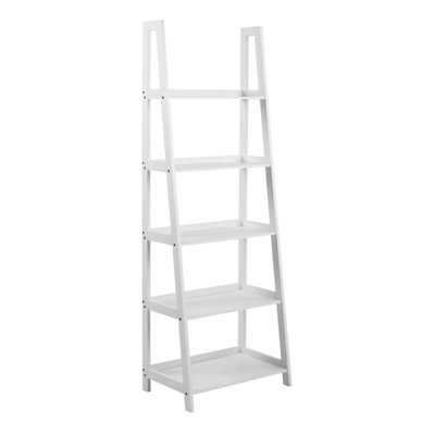 Furniture To Go Wally Bookcase With 5 Shelves In White