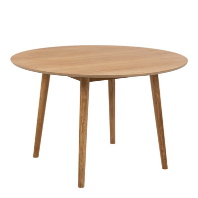 B&Q -  Nagano Round Dining Table In Oak