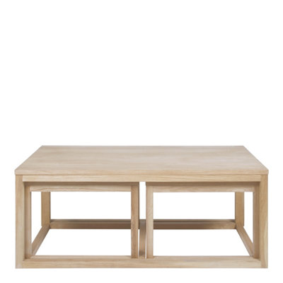 Furniture To Go Cornus Coffee Table In Oak Set Of 3