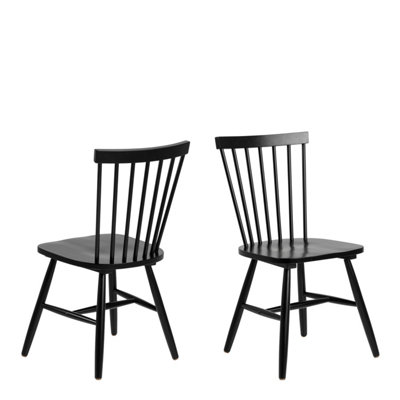 B&Q -  Riano Dining Chairs In Black Set Of 2