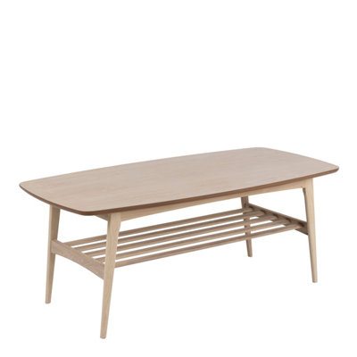 Furniture To Go Woodstock Coffee Table In White Pigmented Oiled Oak Veneer from B&Q