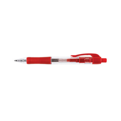 Q-Connect Retractable Ballpoint Pen Medium Red Pack of 10 KF00269 - Image 6