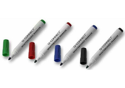 Q-Connect Whiteboard Markers Bullet Tip Assorted Colours Pack of 10 KF00880 - Image 6
