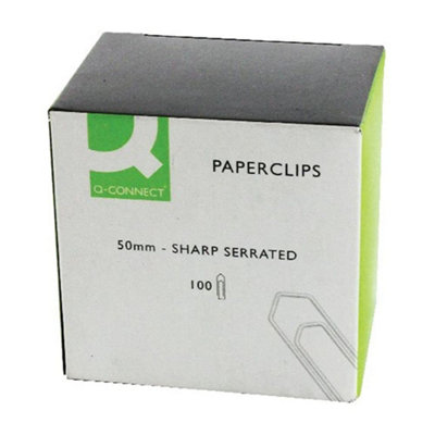 Q-Connect Q Connect 50 mm Giant No Tear Paperclip (Pack Of 1000) from B&Q