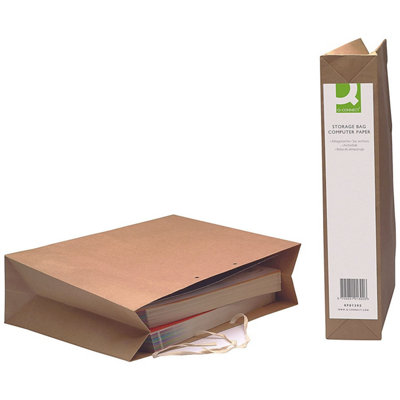 Q-Connect Manilla Computer Paper Storage Bag (25 Pack)