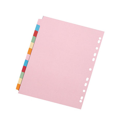Q-Connect  12-Part Subject Divider Multi-Punched A4 Pk 20 -  - Image 3
