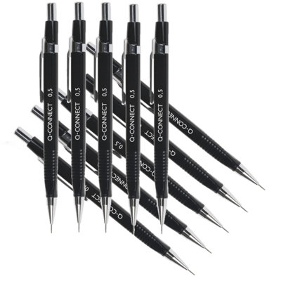 Q-Connect Refillable Automatic Pencil Fine 0.5mm HB 10 Pack KF01937 - Image 3