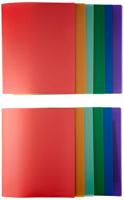 Q-Connect 2 Ring Binder Frosted A4 Assorted (12 Pack) KF02488 - Image 4