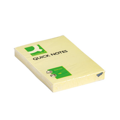 B&Q -  Quick Notes 51X76mm Yellow (Pack Of 12)Kf10501