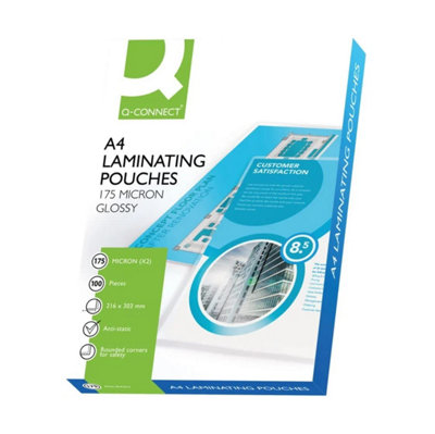 B&Q -  2X175 Micron Heavy Duty Laminating Pouches (Pack Of 100) Kf11342
