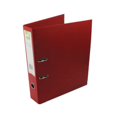Q-Connect 70mm Lever Arch File Polypropylene Foolscap Red (Pack Of 10) from B&Q