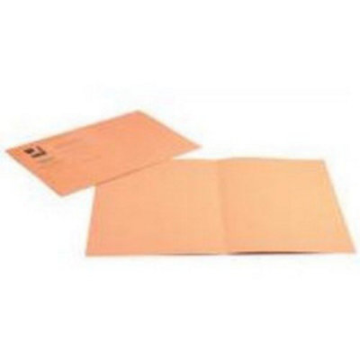 Q-Connect Square Cut Folder Lightweight 180Gsm Foolscap Orange (Pack Of 100) from B&Q