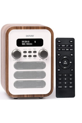 (White) Dab-48 Bluetooth Dab/Dab+ Digital Radio With Large Remote Control White 5706751064531 - Image 3