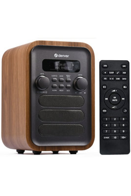 Denver Dab-48 Bluetooth Dab/Dab+ Radio With Enhanced Remote Control For Superior Sound Grey