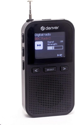 B&Q - Compact And Lightweight Dab+ Fm Radio With Rechargeable BatteryDenver Dah-126