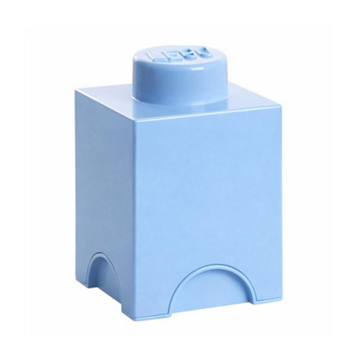 LEGO Square 1-Stud 1.2L Stackable Storage Brick Light Blue - Image 6