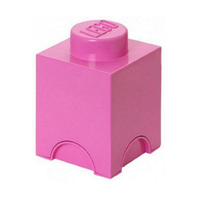 Lego Unisex Pink Square 1-Stud 1.2L Stackable Storage Brick - Image 5