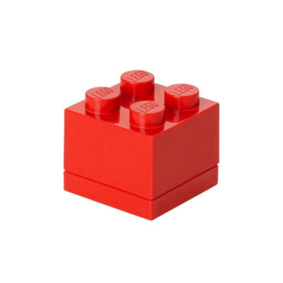 B&Q -  Mini Box 4 Storage Brick Box Red
